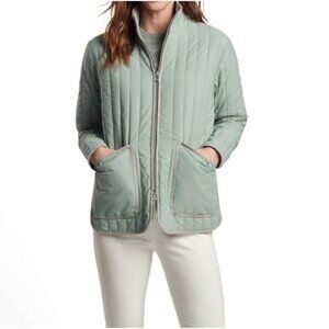 NWT Peter Millar Pippin Quilted Travel Jacket in Sage Fog